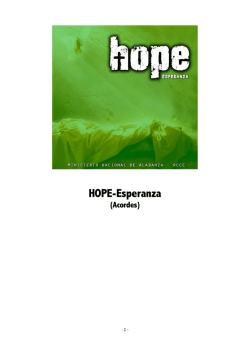 HOPE-Esperanza (Acordes) - HOPE