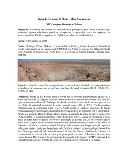 Cristales - Dos Amigos - Congreso Geologico Chileno