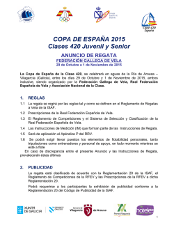 COPA DE ESPAÑA 2015 Clases 420 Juvenil y Senior