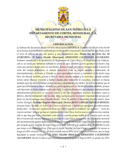PDF de Reglamento de Caja Chica - Municipalidad de San Pedro