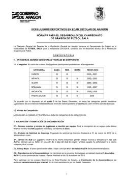 Normativa Específica Fútbol Sala 2015-2016