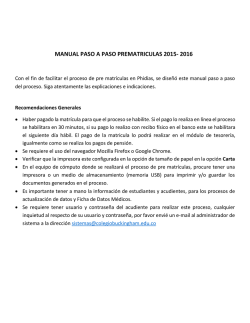 manual paso a paso prematriculas 2015- 2016