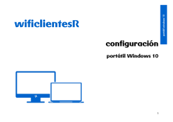 manual de configuración para portátiles Windows 10