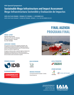 Final Program - International Association for Impact Assessment