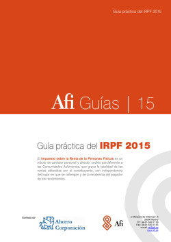 Guía IRPF 2015