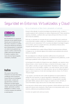 Seguridad en Entornos Virtualizados y Cloud