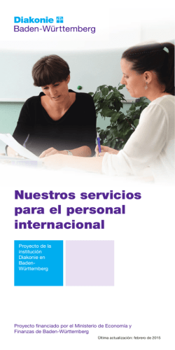 Nuestros servicios para el personal internacional