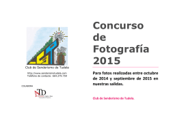Concurso de Fotografía 2015
