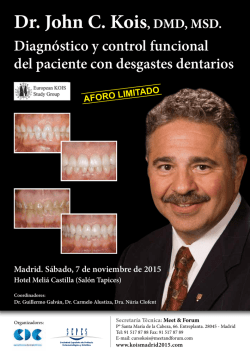 Dr. John C. Kois, DMD, MSD. Diagnóstico y
