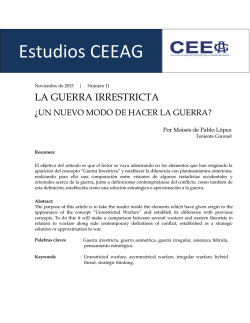 2015 Estudios CEEAG 11 Guerra Irrestricta