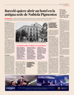 Barceló quiere abrir un hotel en la antigua sede de Nubiola Pigmentos