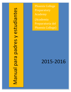Manual para padres y estudiantes 2015-2016