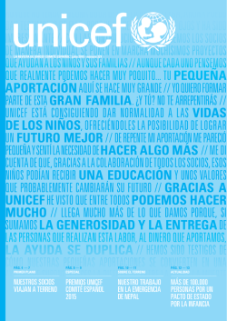 premios unicef comité español 2015 nuestro trabajo en la