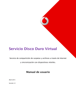 Manual usuario de Disco Duro Virtual