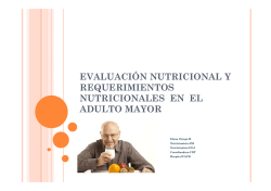 presentacion 2015 adulto mayor - Asociación Chilena de Nutrición
