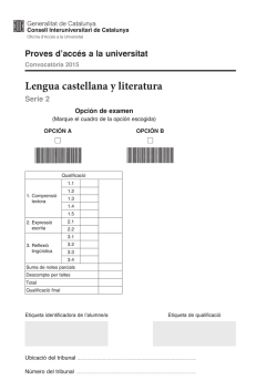 Lengua castellana y literatura Serie 2