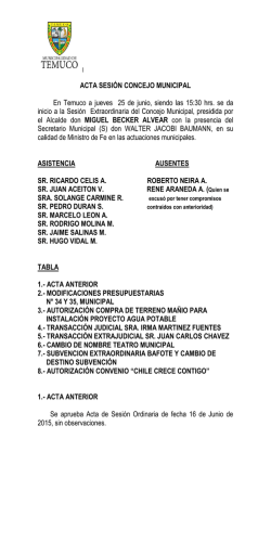 Acta 25-06-2015 - Municipalidad de Temuco