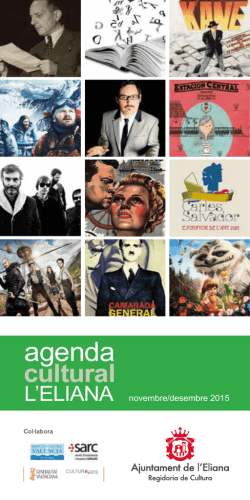 agenda - Ajuntament de l`Eliana