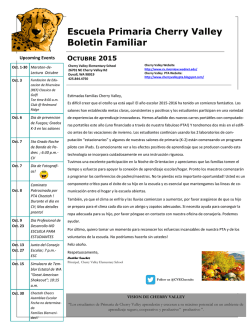 BoletIn Informativo para la Familia OCTUBRE 2015