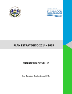 Plan Estratégico 2014-2019 - Ministerio de Salud Pública y