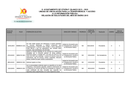 solicitudes enero 2015 - Municipio de Othón P. Blanco