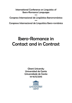 Ibero-Romance in Contact and in Contrast