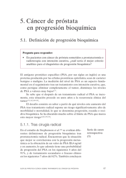 5. Cáncer de Próstata En Progresión Bioquímica