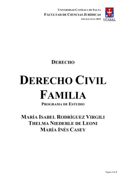 DERECHO CIVIL FAMILIA