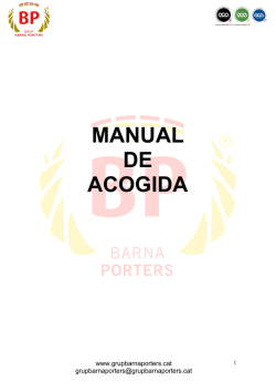 MANUAL DE ACOGIDA - Grup Barna Porters