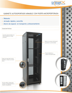 gabinete autosoportado armable con puerta microperforada