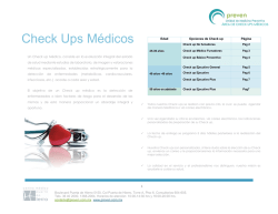 Check Ups Médicos - Hospital Puerta de Hierro