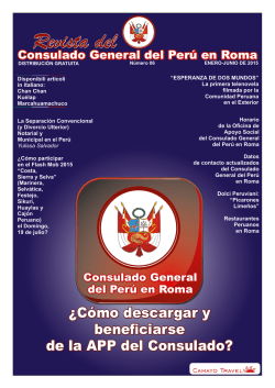 junio 2015 - Consulado General del Perú en Roma