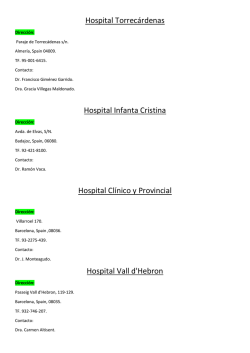 HOSPITALES HEMOFILIA ESPAÑA 17-07-2015