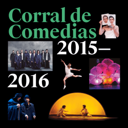 Corral de Comedias 2015 — 2016