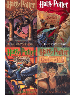 J.K. Rowling, Harry Potter, libros 1-4