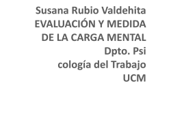 Rubio Valdehita Evaluacion y Medida de la carga Mental