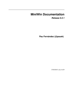 MiniWin Documentation