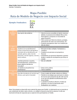 Mapa Posible: Ruta de Modelo de Negocio con Impacto Social