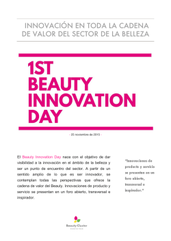 innovación en toda la cadena de valor del sector de la belleza