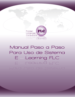 Manual Paso a Paso Para Uso de Sistema E – Learning FLC