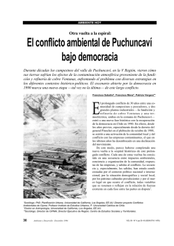 El conflicto ambiental de Puchuncaví bajo democracia