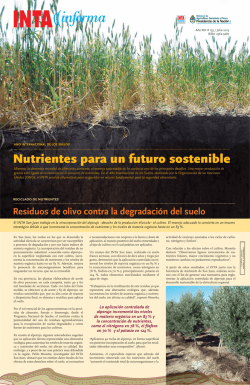 Nutrientes para un futuro sostenible