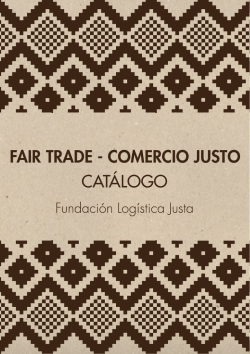 FAIR TRADE - COMERCIO JUSTO CATÁLOGO