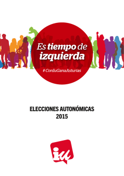 Programa 2015 - Izquierda Unida de Asturias