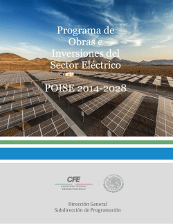 Programa de obras e inversiones del sector eléctrico