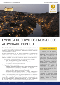 empresa de servicios energéticos alumbrado público