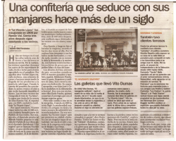 Nota diario Clarín - Vicente López - Café