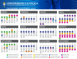 Calendario Académico - Universidad Católica de Honduras