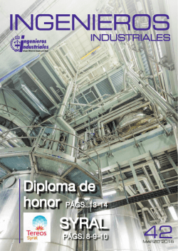Diploma de honor - COIIAR. Colegio Oficial de Ingenieros