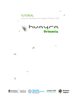 Acceder al Tutorial Creación de Huayra Primaria LIVE